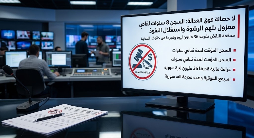 في خطوة لتعزيز الشفافية.. عقوبة مشددة بحق قاضٍ سابق في قضايا فساد مالية
