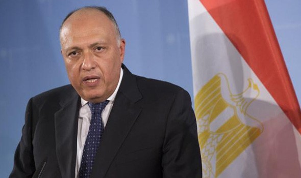 وزير الخارجية المصري يوضّح حرص بلاده على حل الأزمة الليبية والقضية الفلسطينية